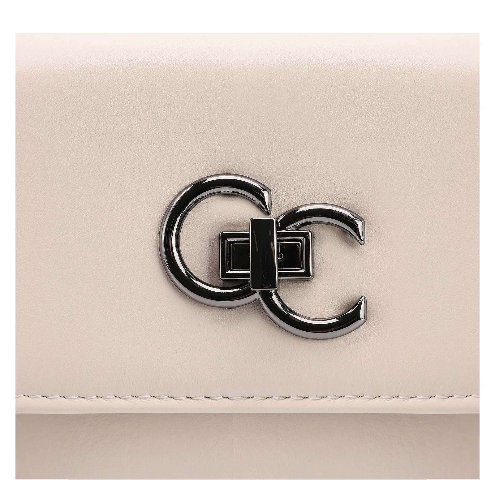 Bolsa Transversal Couro Off White