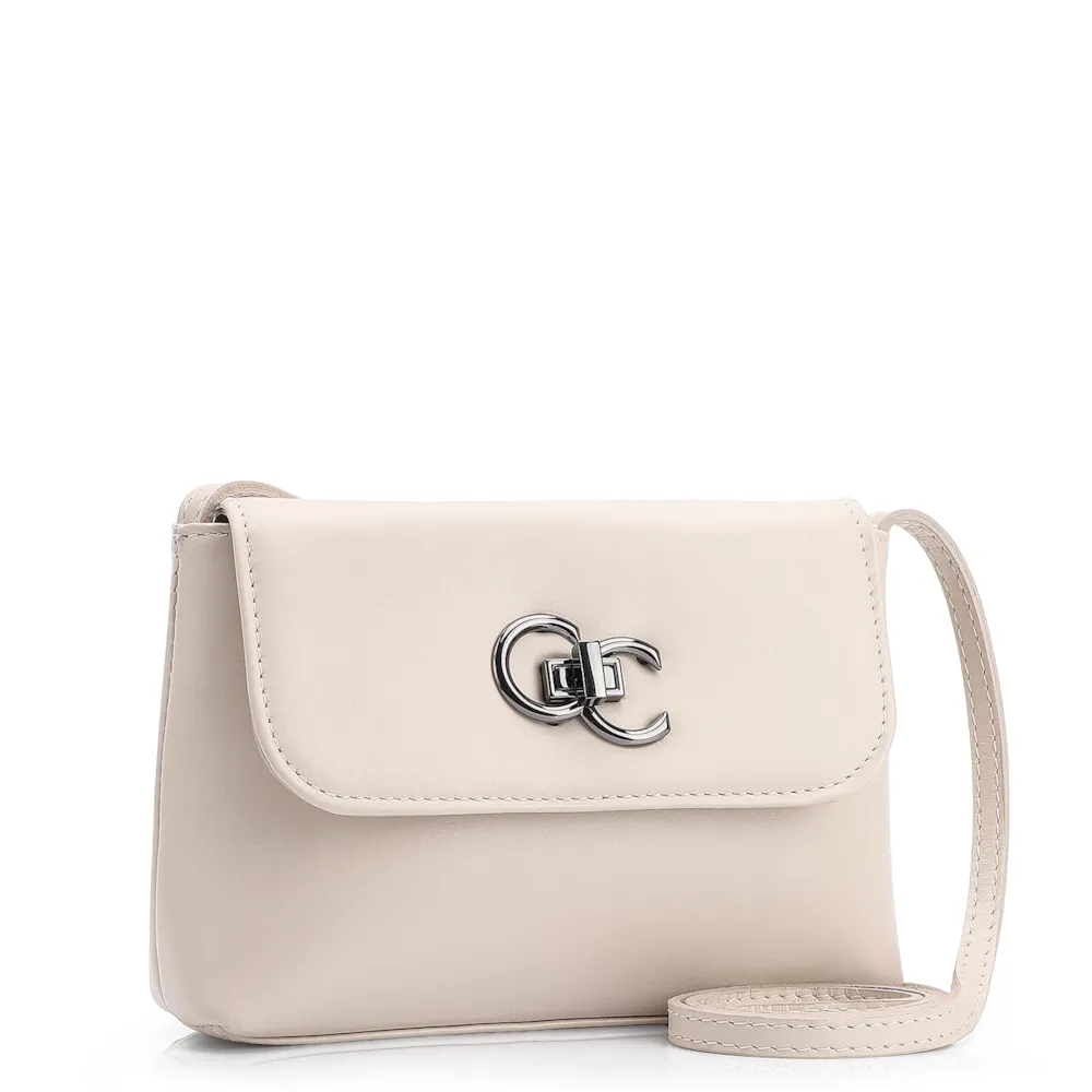 Bolsa Transversal Couro Off White - imagem 2