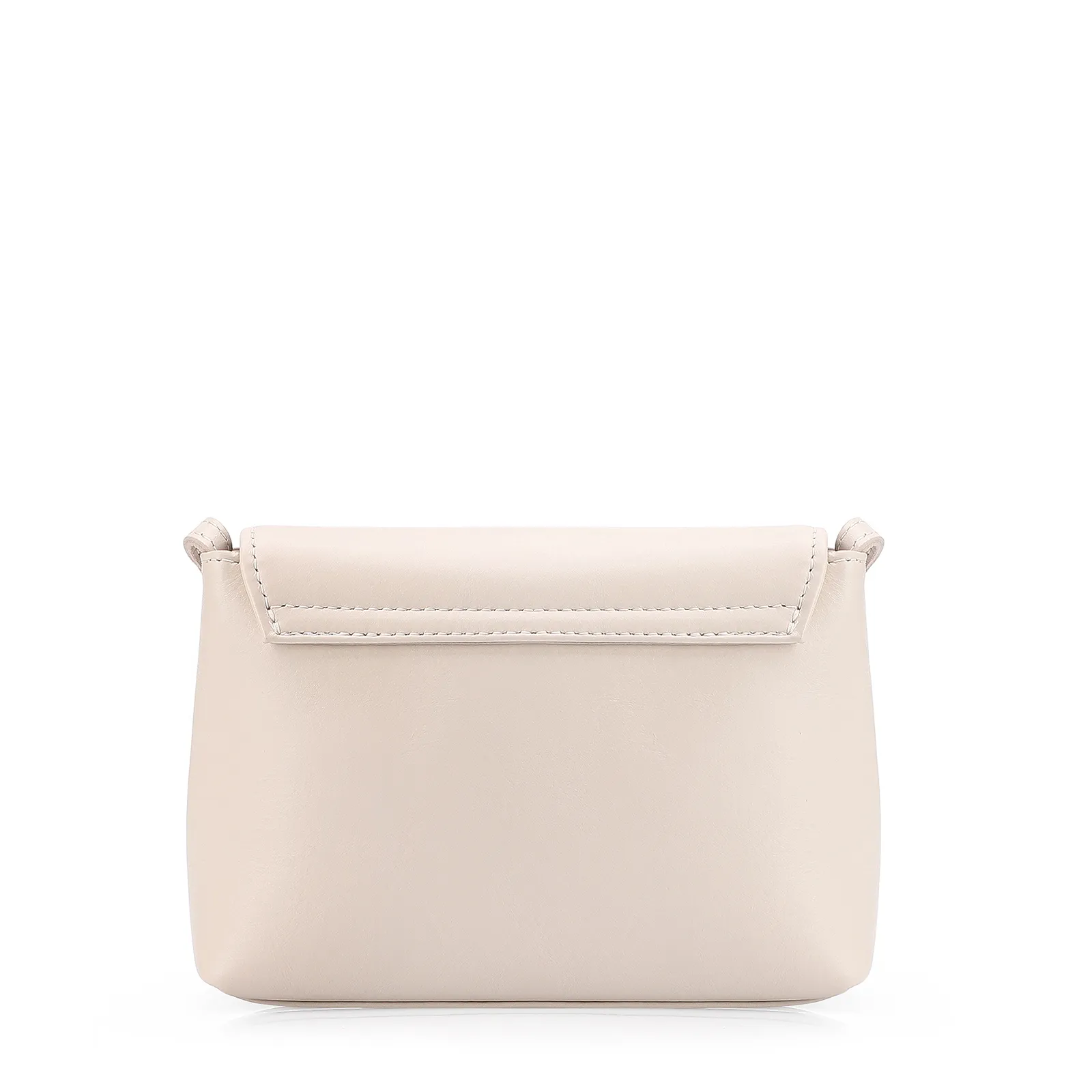 Bolsa Transversal Couro Off White