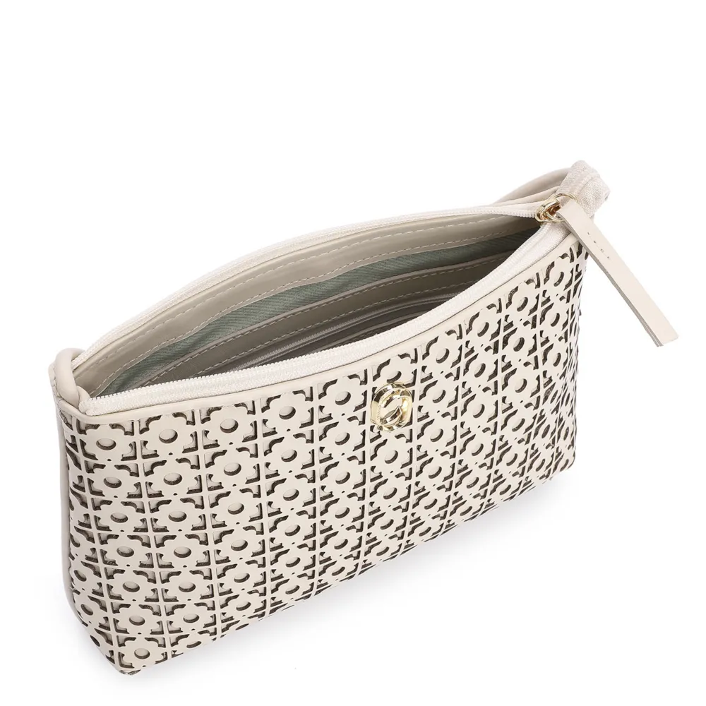 Bolsa Transversal Couro Off White - imagem 4