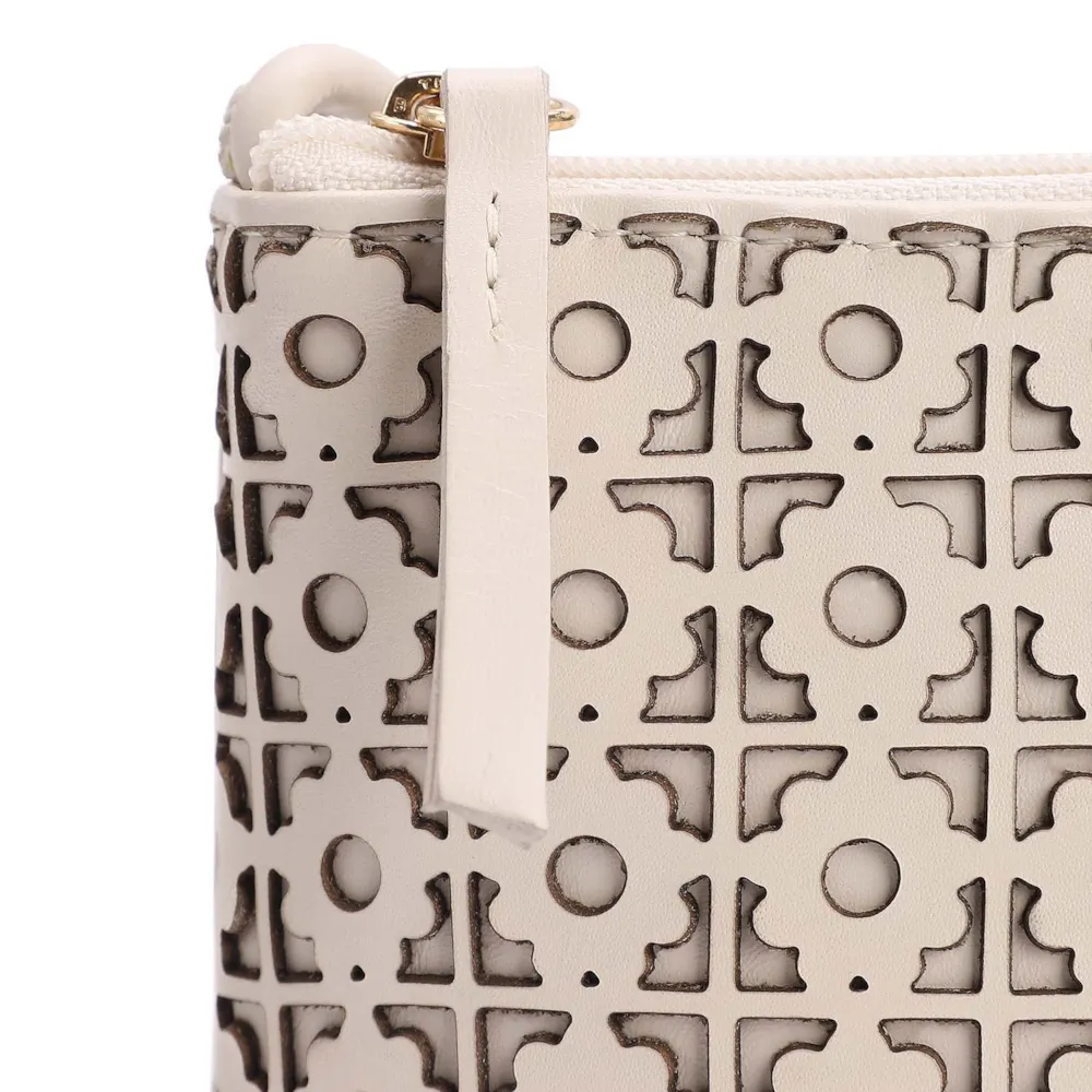 Bolsa Transversal Couro Off White - imagem 5