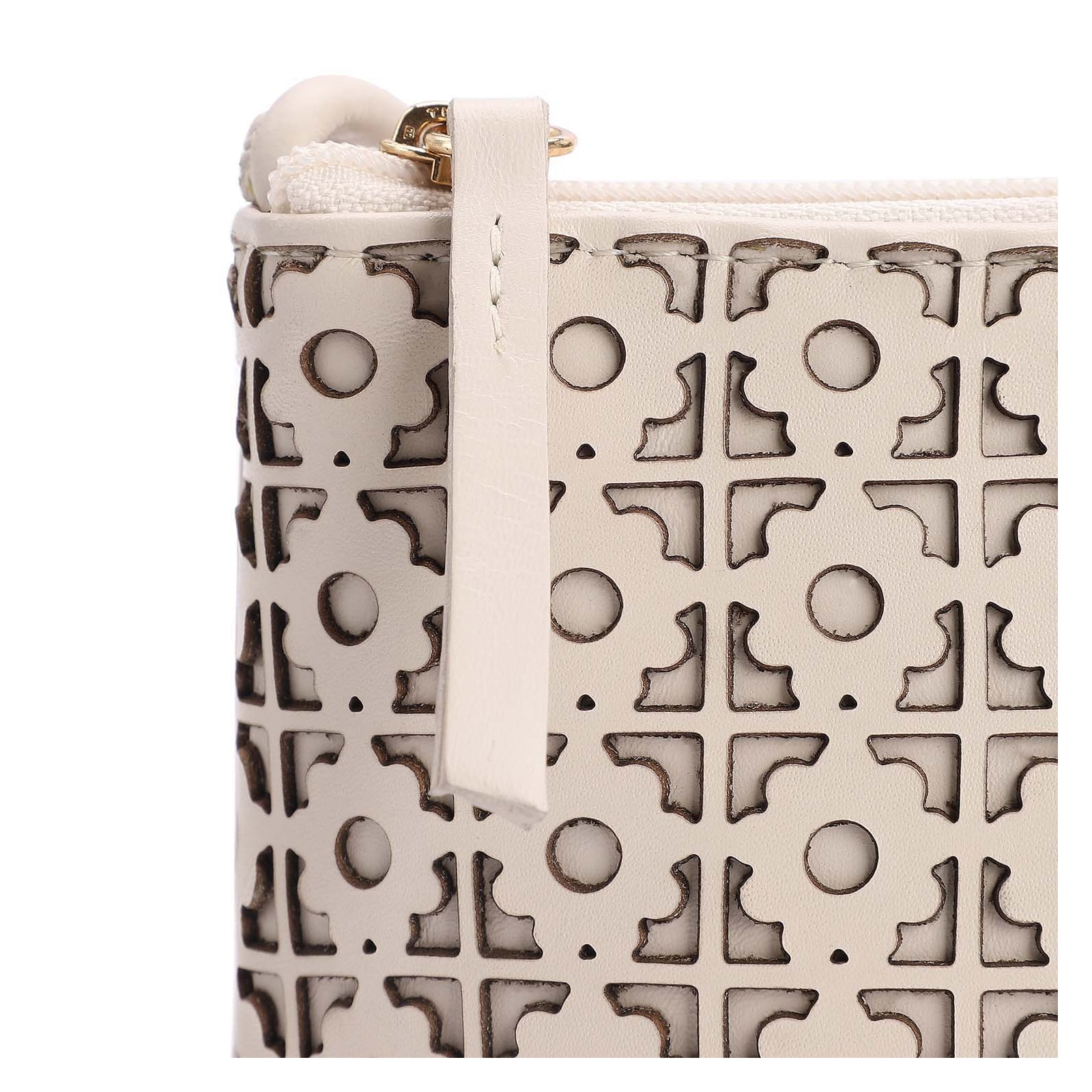Bolsa Transversal Couro Off White