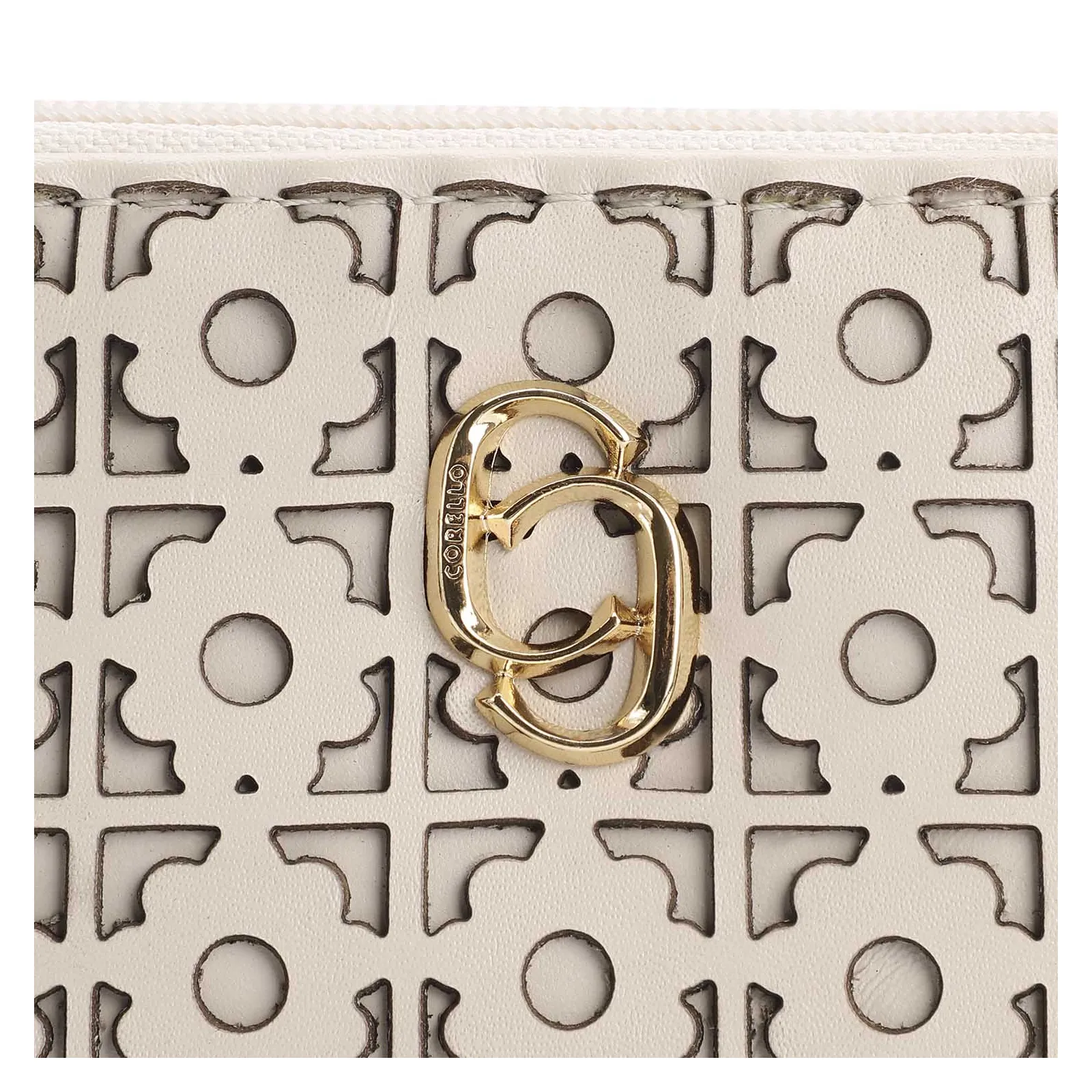 Bolsa Transversal Couro Off White