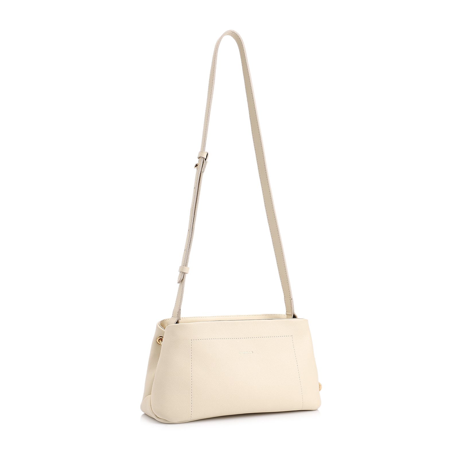Bolsa Transversal Couro Off White