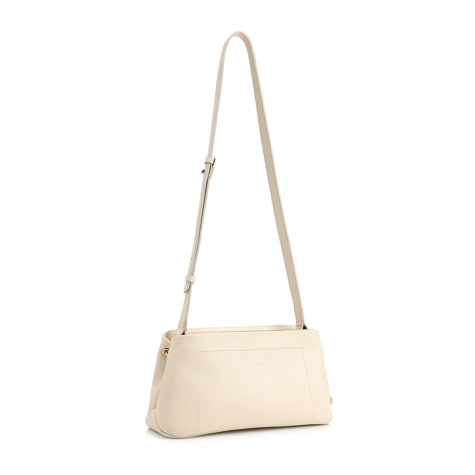 Bolsa Transversal Couro Off White