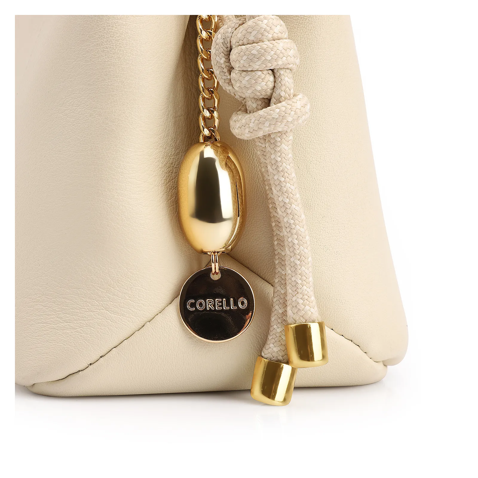 Bolsa Transversal Couro Off White