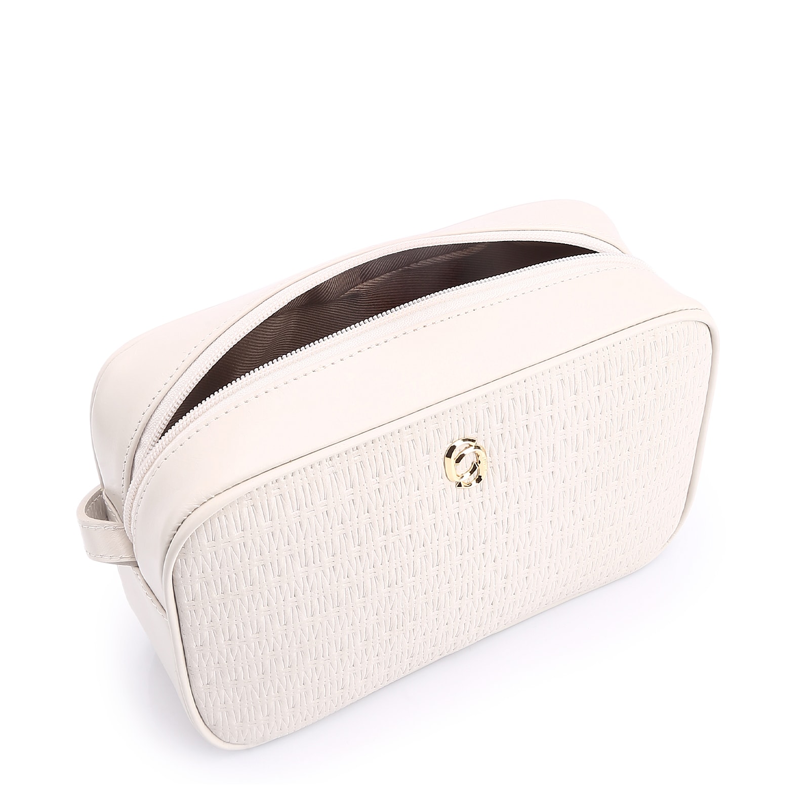 Bolsa Transversal Couro Off White