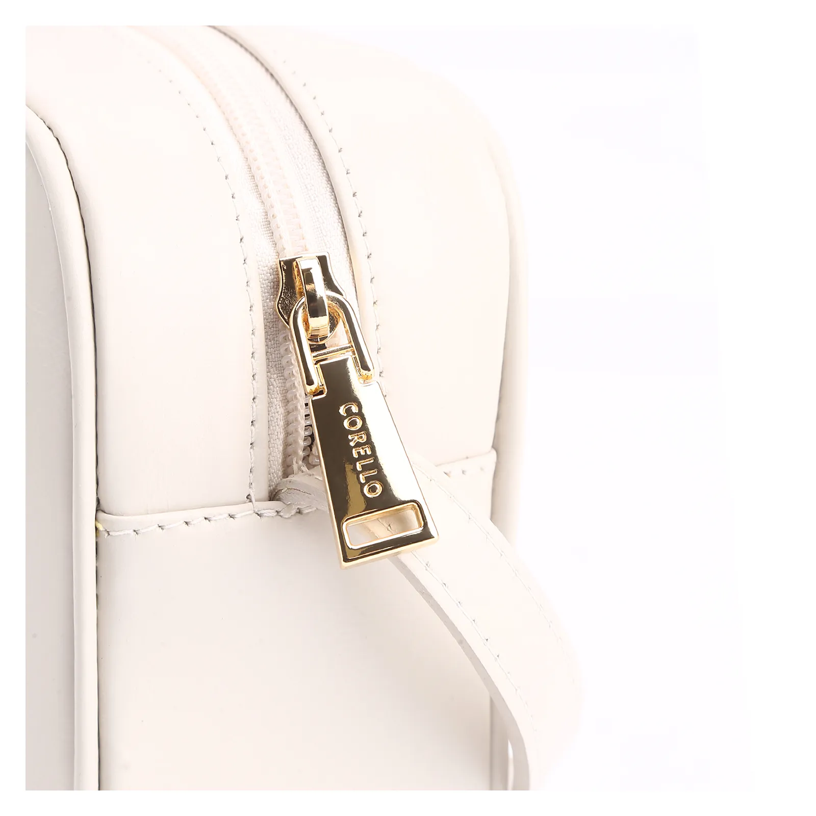 Bolsa Transversal Couro Off White