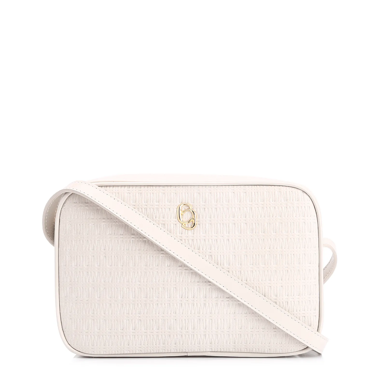 Bolsa Transversal Couro Off White
