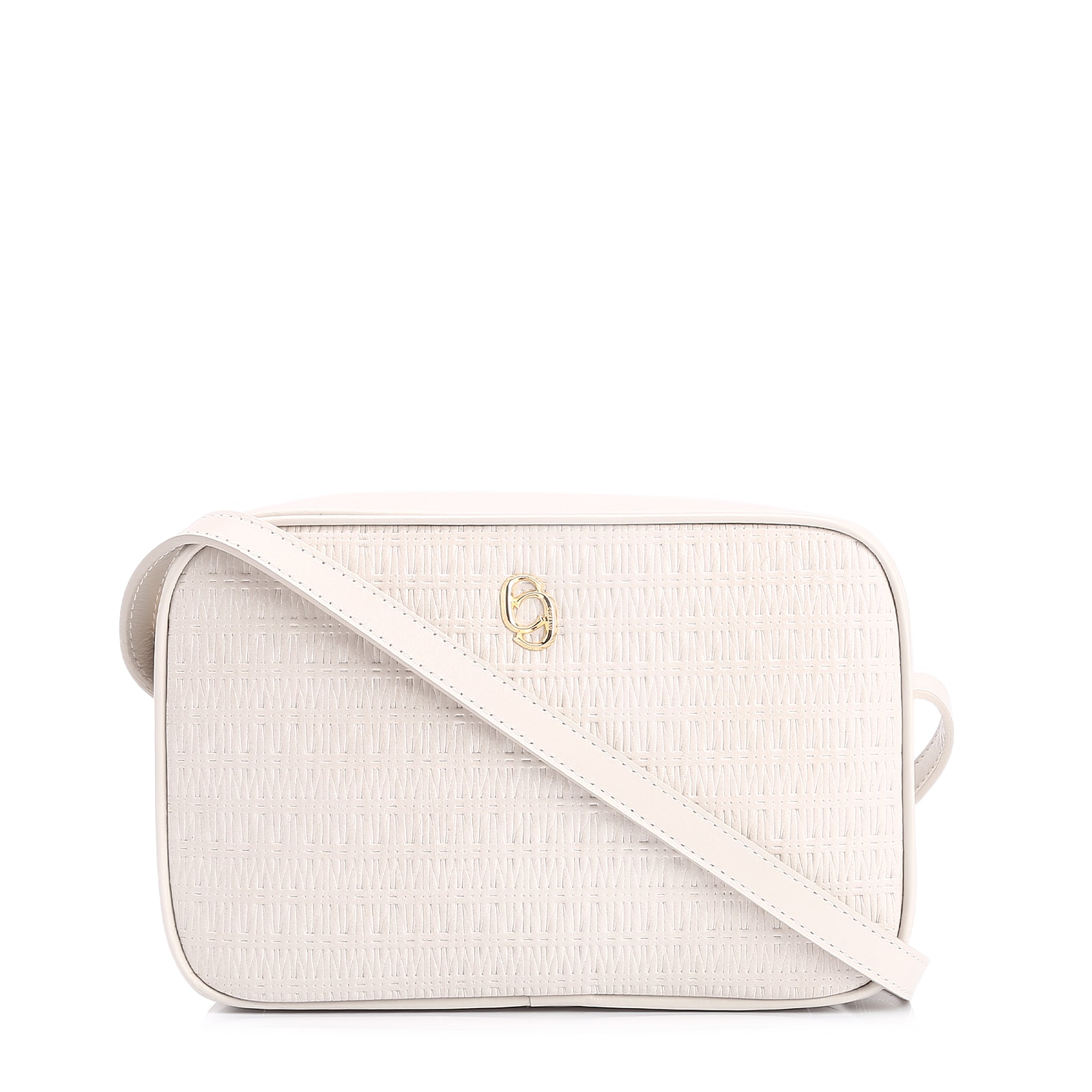 Bolsa Transversal Couro Off White