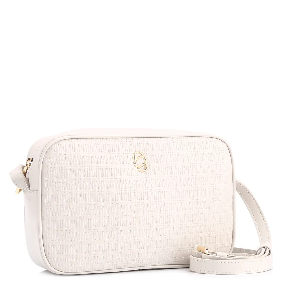 Bolsa Transversal Couro Off White - imagem 2