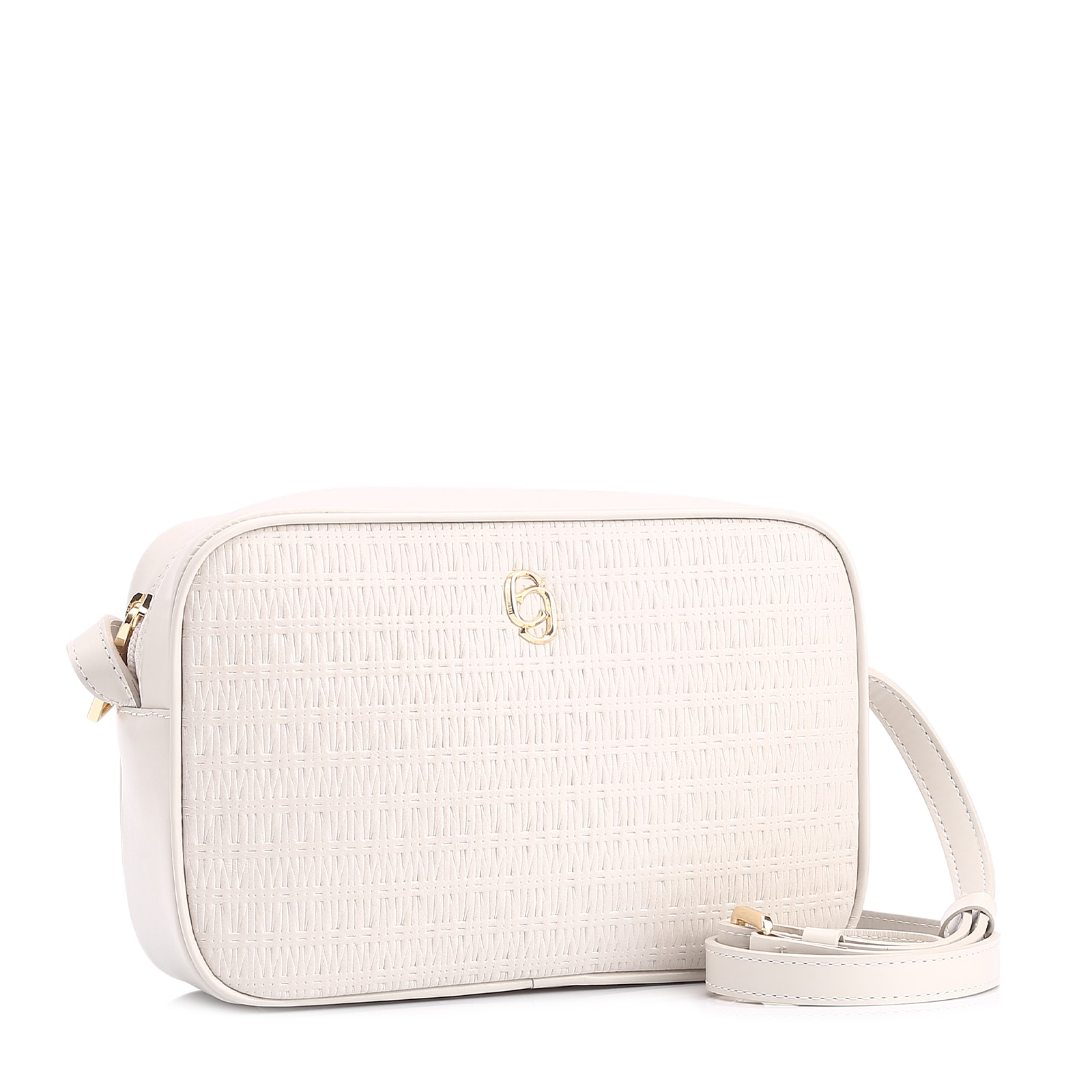Bolsa Transversal Couro Off White