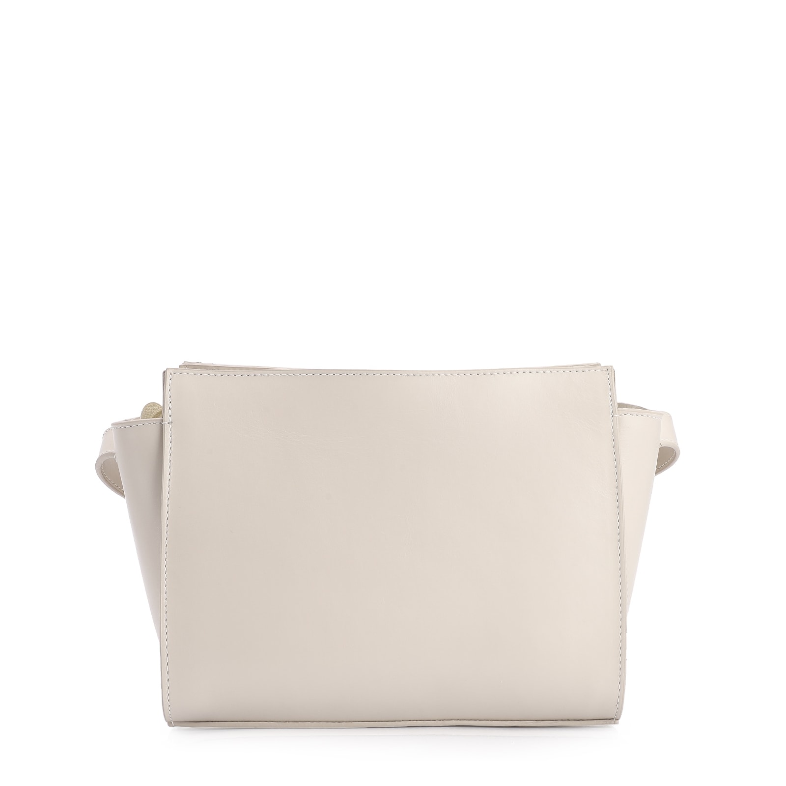 Bolsa Transversal Couro Off White