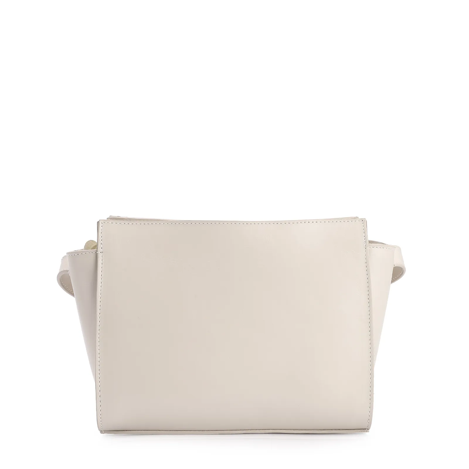 Bolsa Transversal Couro Off White