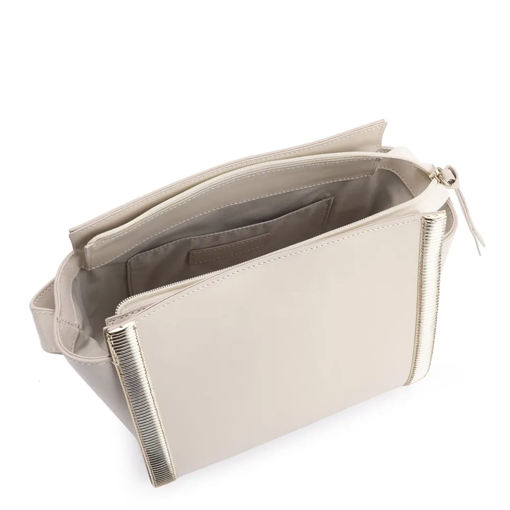 Bolsa Transversal Couro Off White - imagem 4