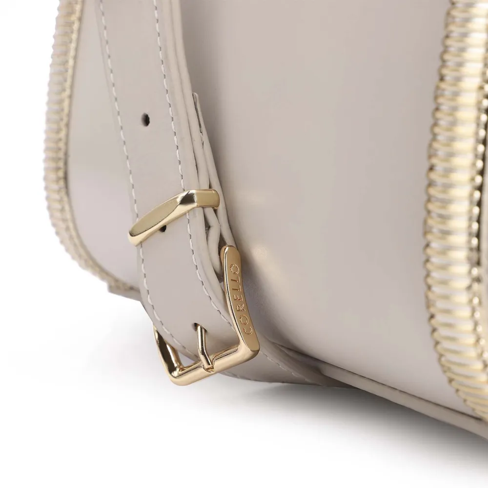 Bolsa Transversal Couro Off White - imagem 6