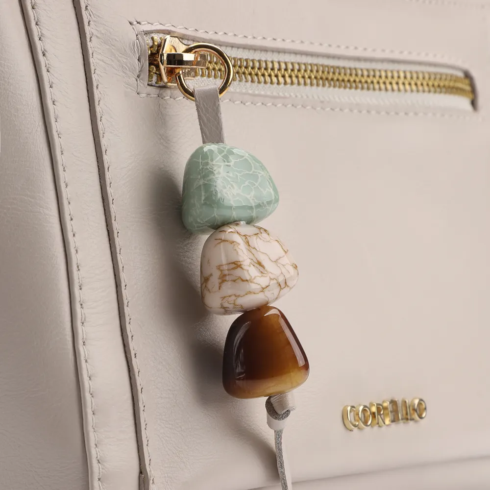 Bolsa Transversal Couro Off White - imagem 5