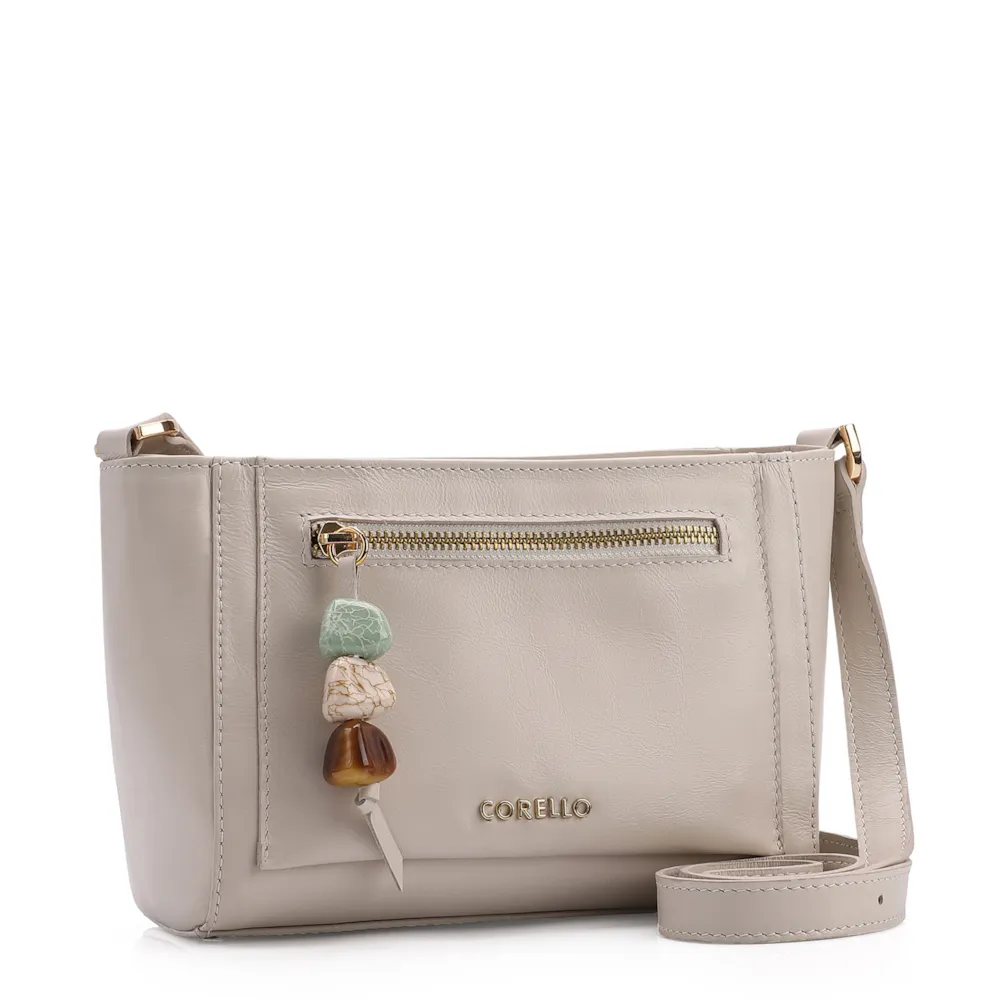 Bolsa Transversal Couro Off White - imagem 2