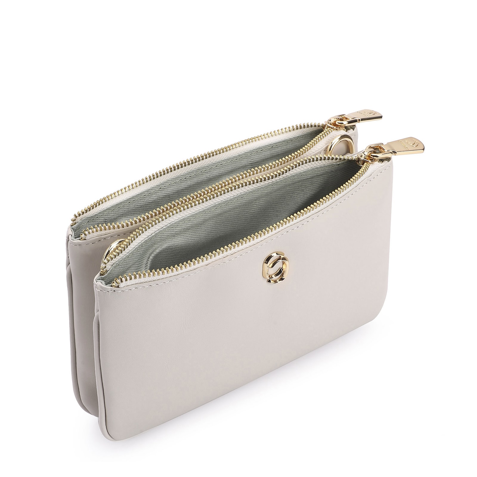 Bolsa Transversal Couro Off White