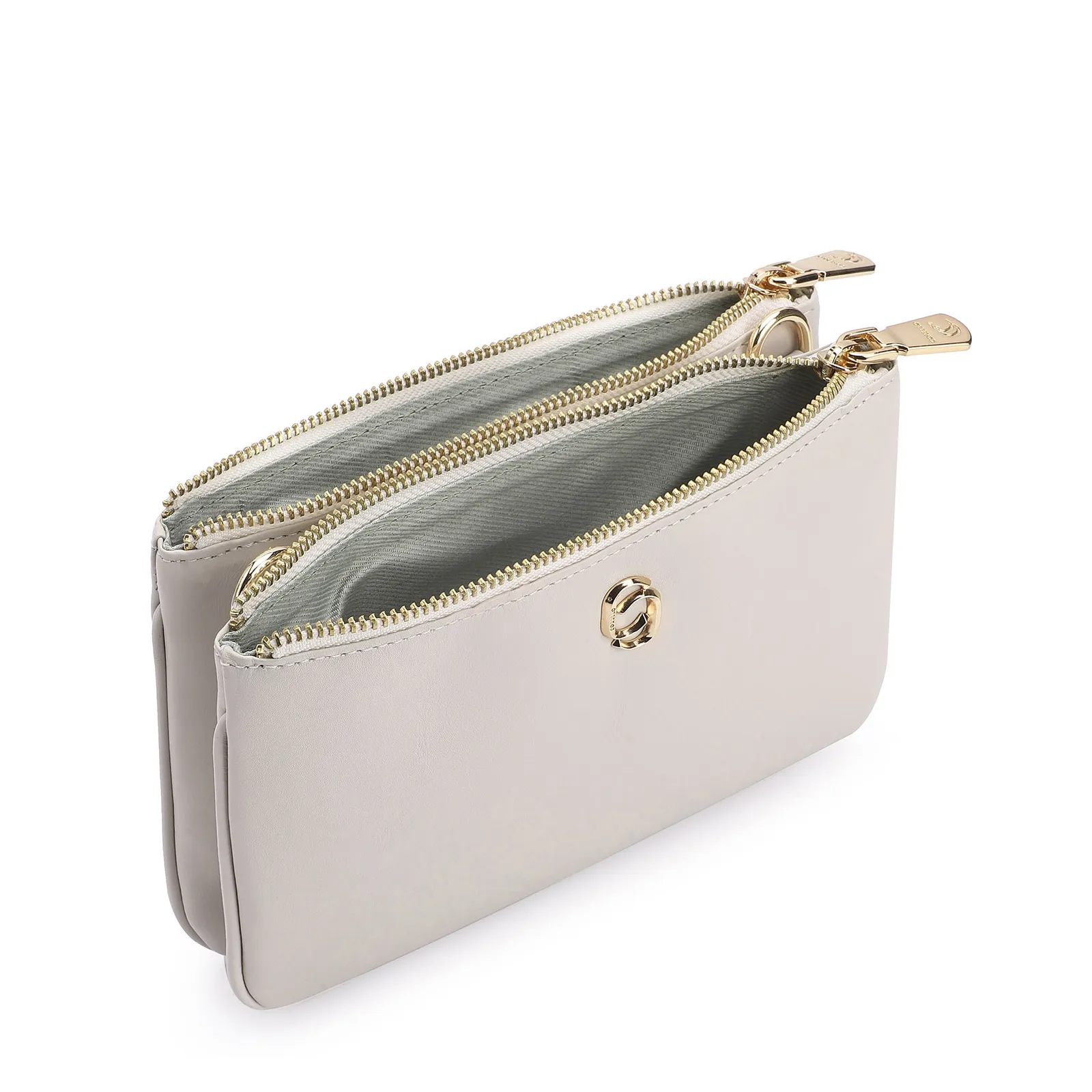 Bolsa Transversal Couro Off White