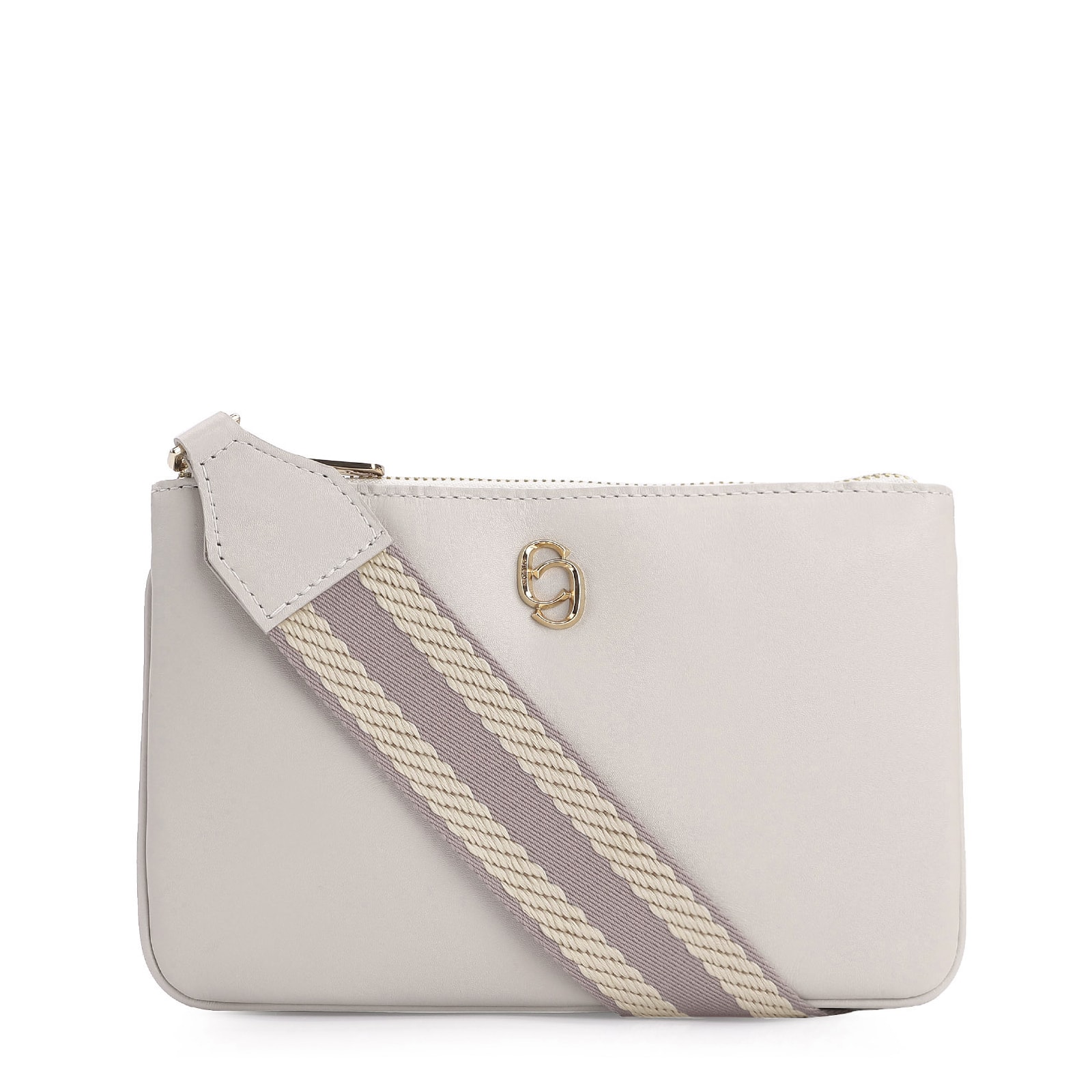 Bolsa Transversal Couro Off White