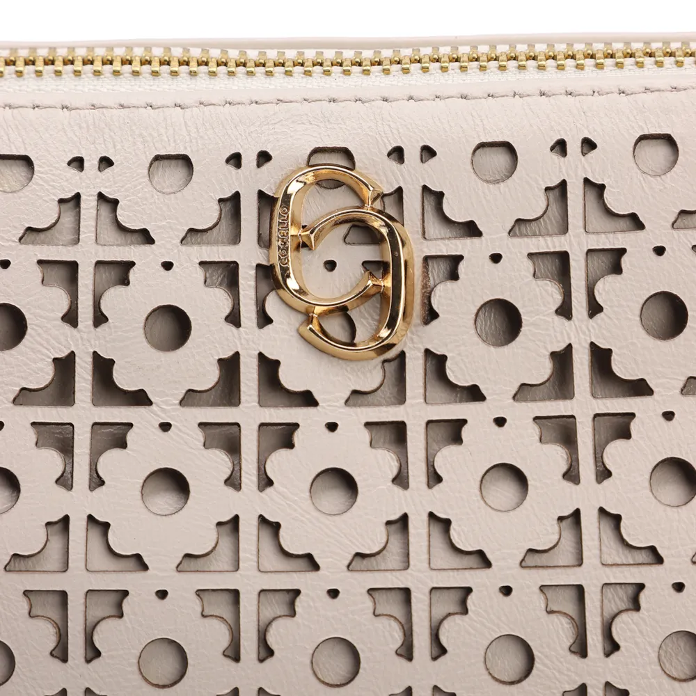 Bolsa Transversal Couro Off White - imagem 6