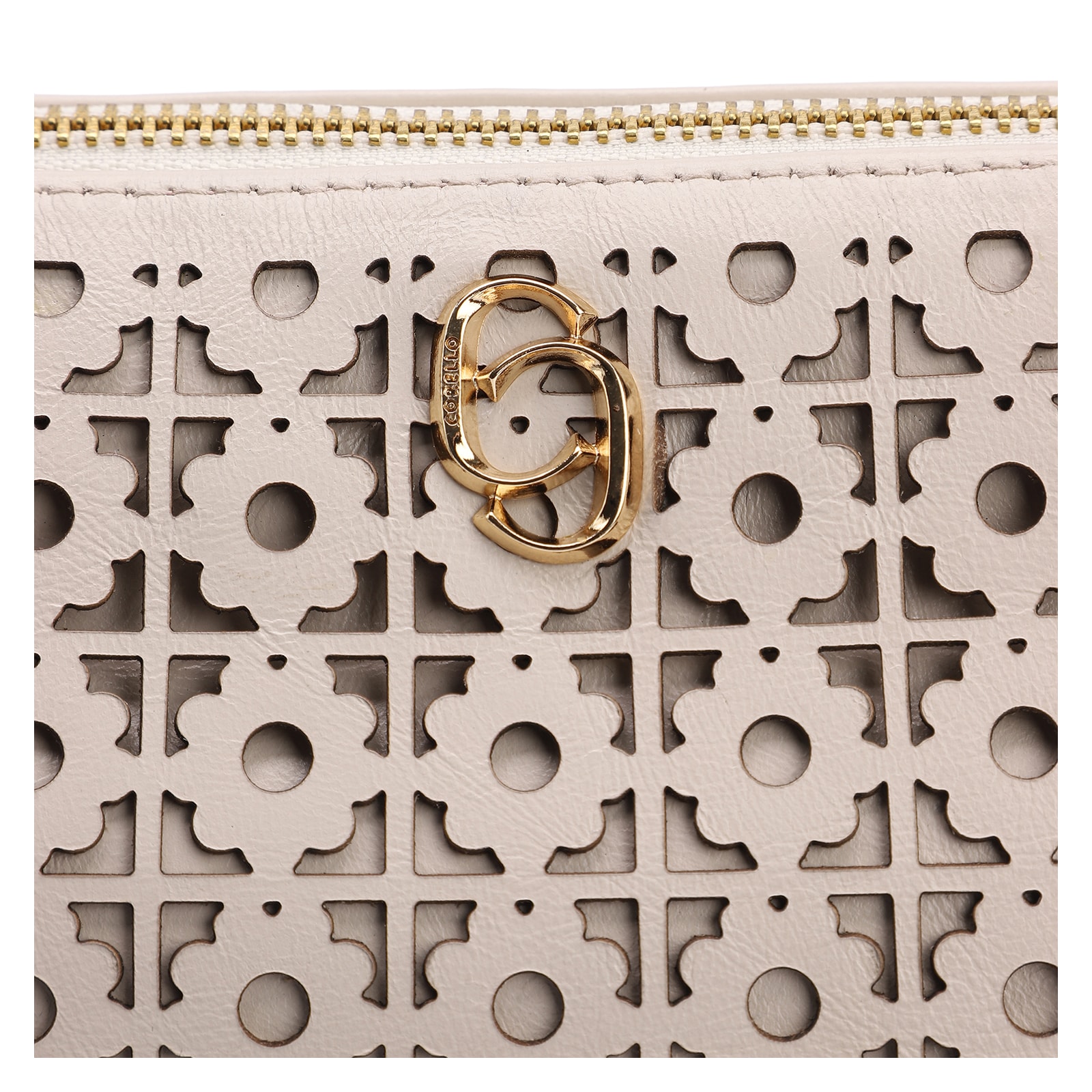 Bolsa Transversal Couro Off White