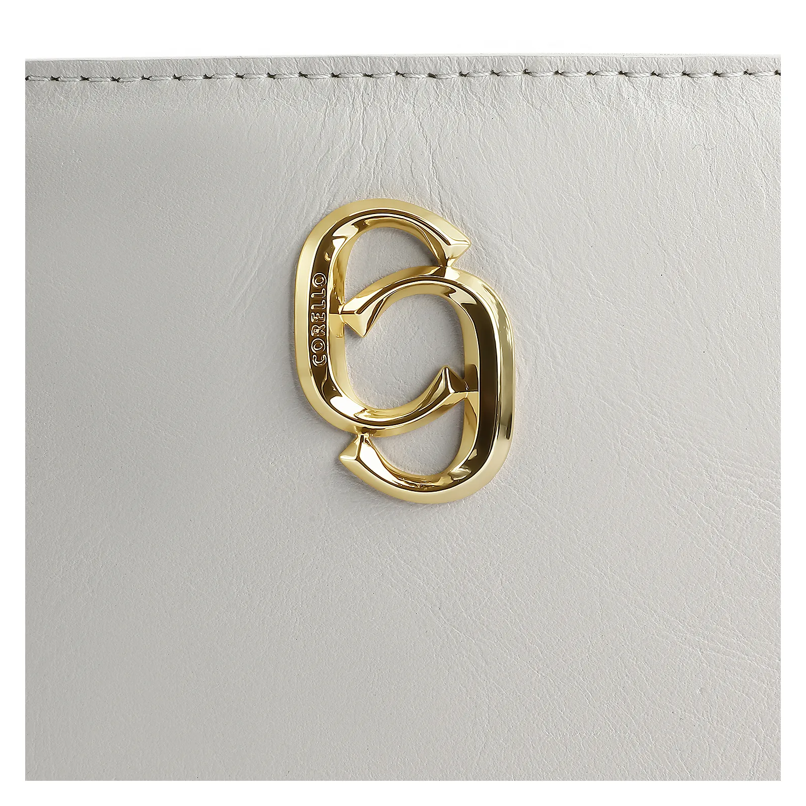 Bolsa Transversal Couro Off White