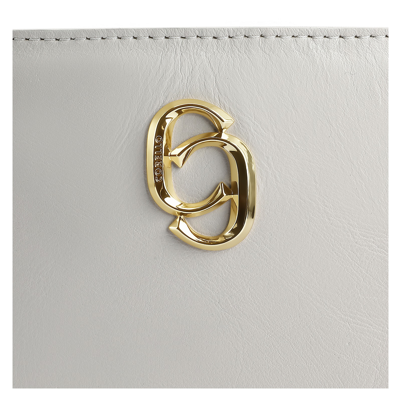 Bolsa Transversal Couro Off White