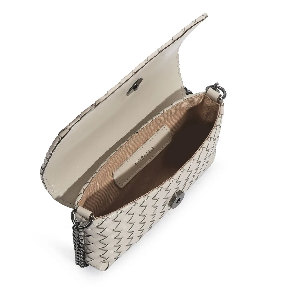 Bolsa Transversal Couro Off White - imagem 5