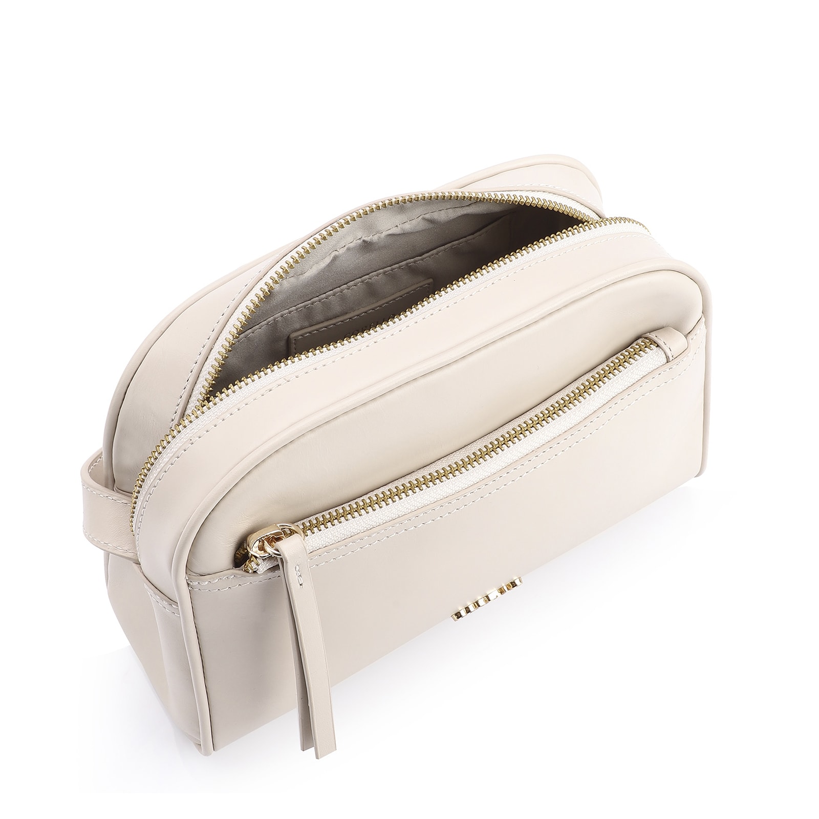 Bolsa Transversal Couro Off White