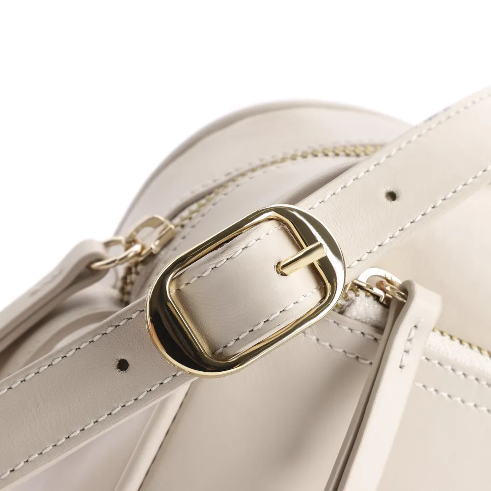 Bolsa Transversal Couro Off White - imagem 5