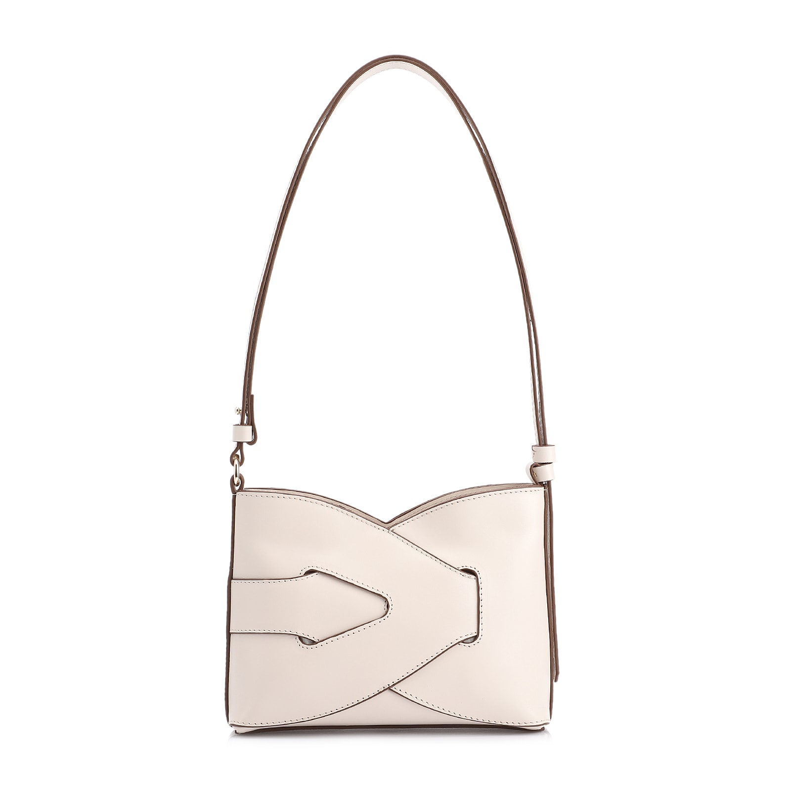 Bolsa Transversal Couro Off White