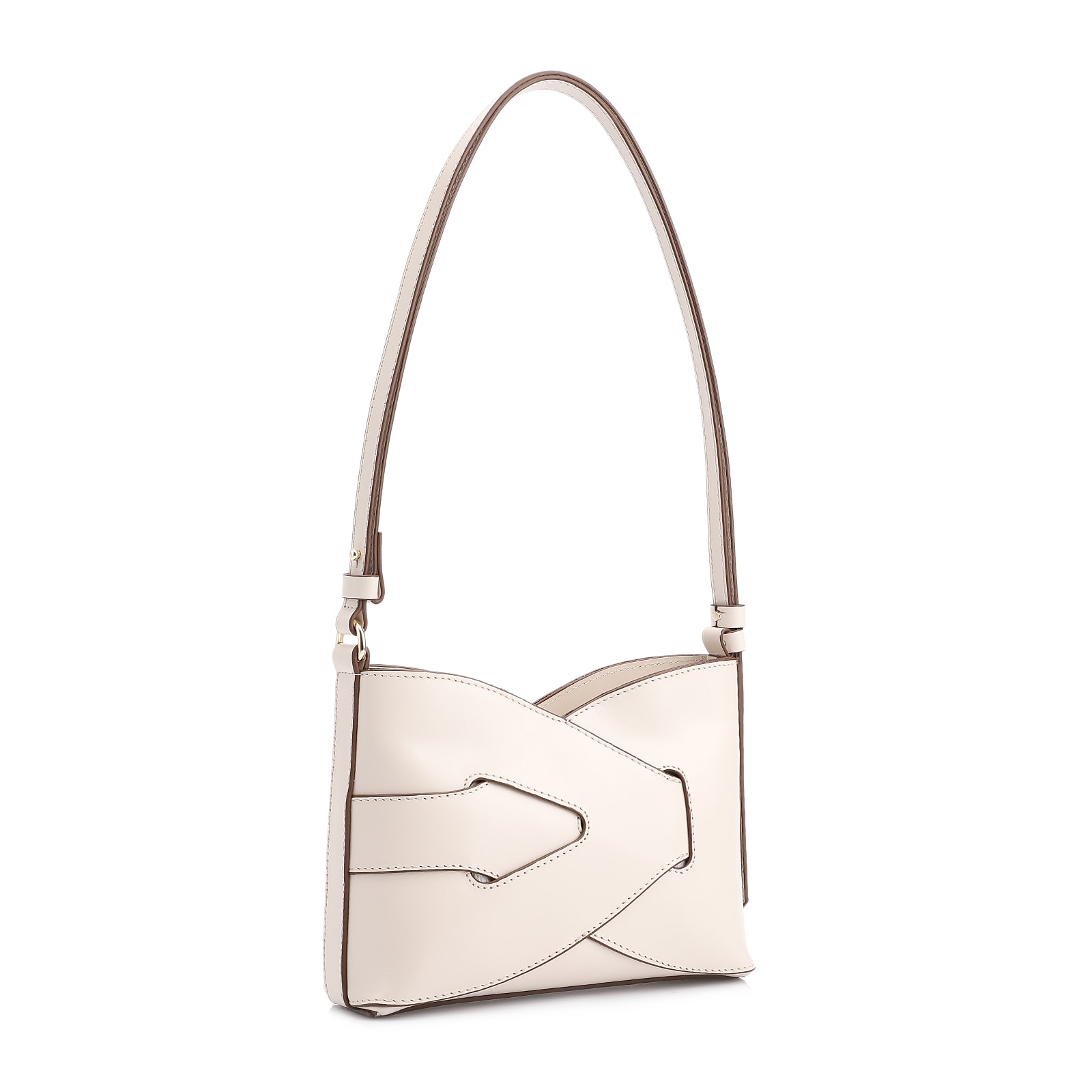 Bolsa Transversal Couro Off White