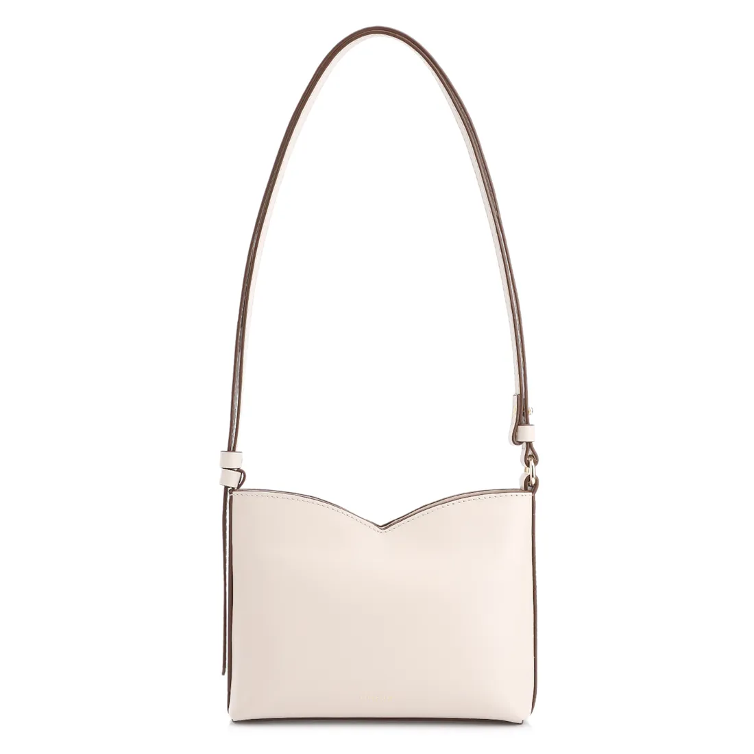 Bolsa Transversal Couro Off White - foto 3