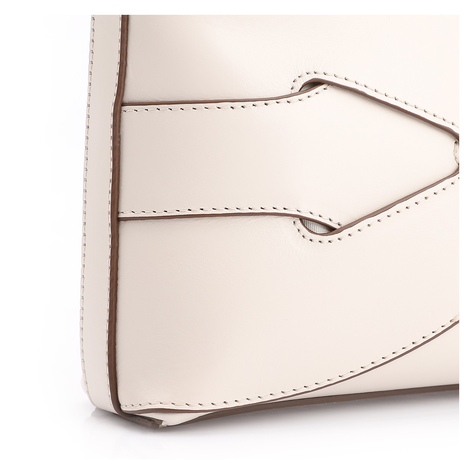 Bolsa Transversal Couro Off White