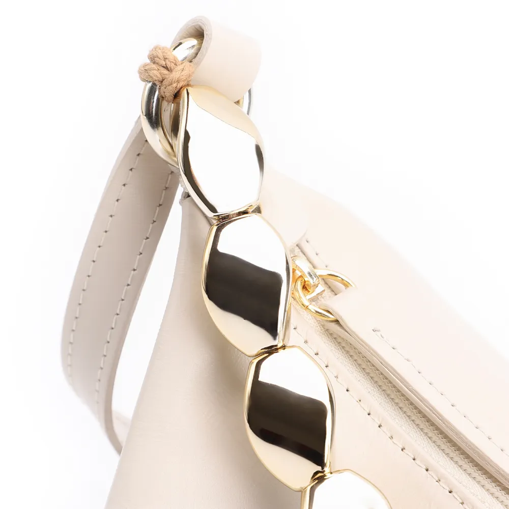 Bolsa Transversal Couro Off White - imagem 5