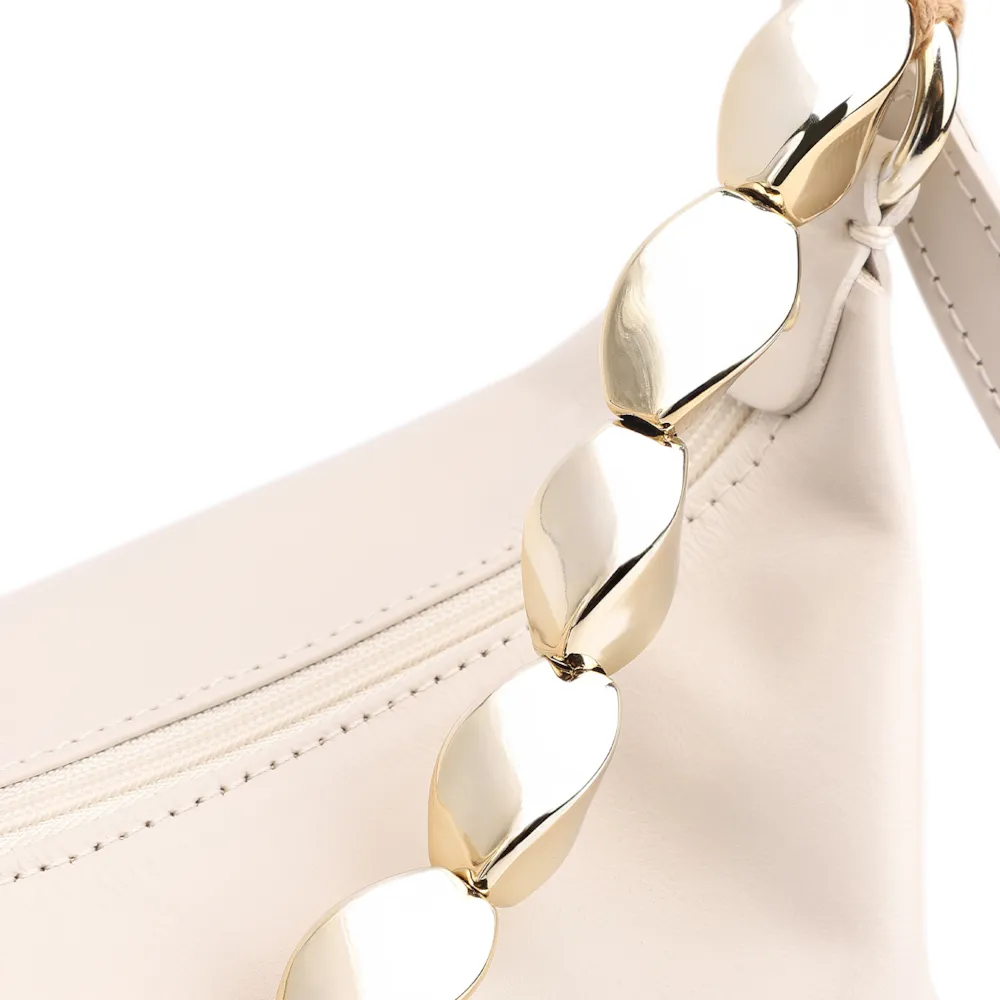 Bolsa Transversal Couro Off White - imagem 7