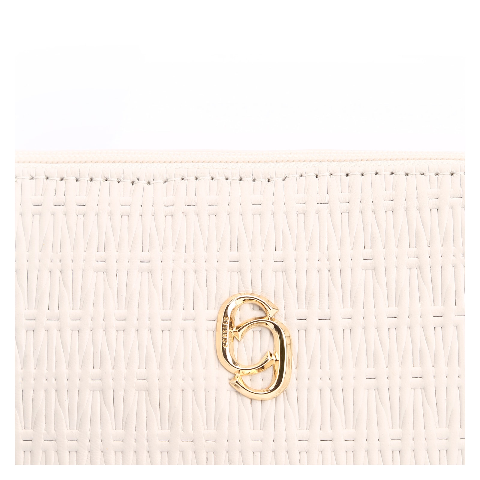 Bolsa Transversal Couro Off White