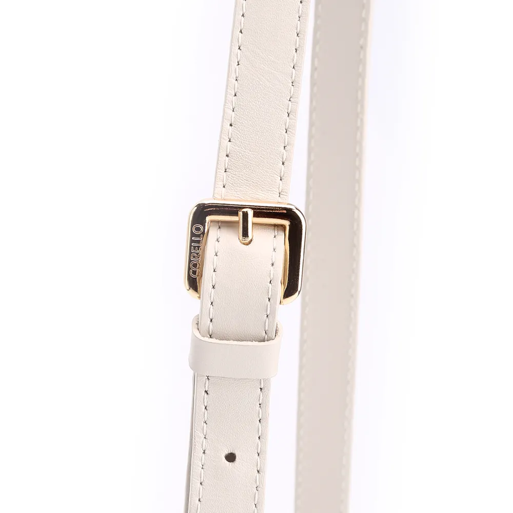 Bolsa Transversal Couro Off White - imagem 7