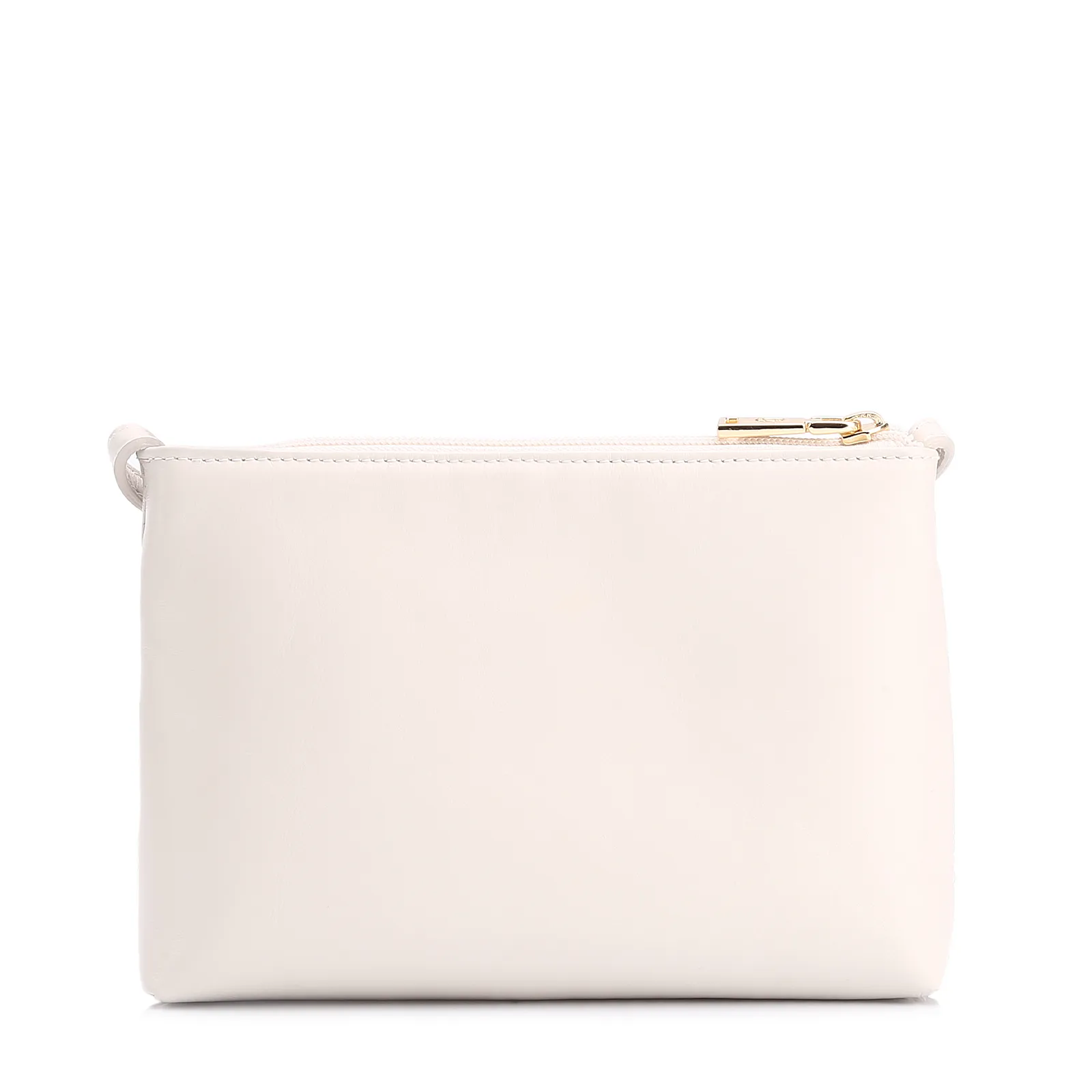 Bolsa Transversal Couro Off White/Alt Tramado Off White