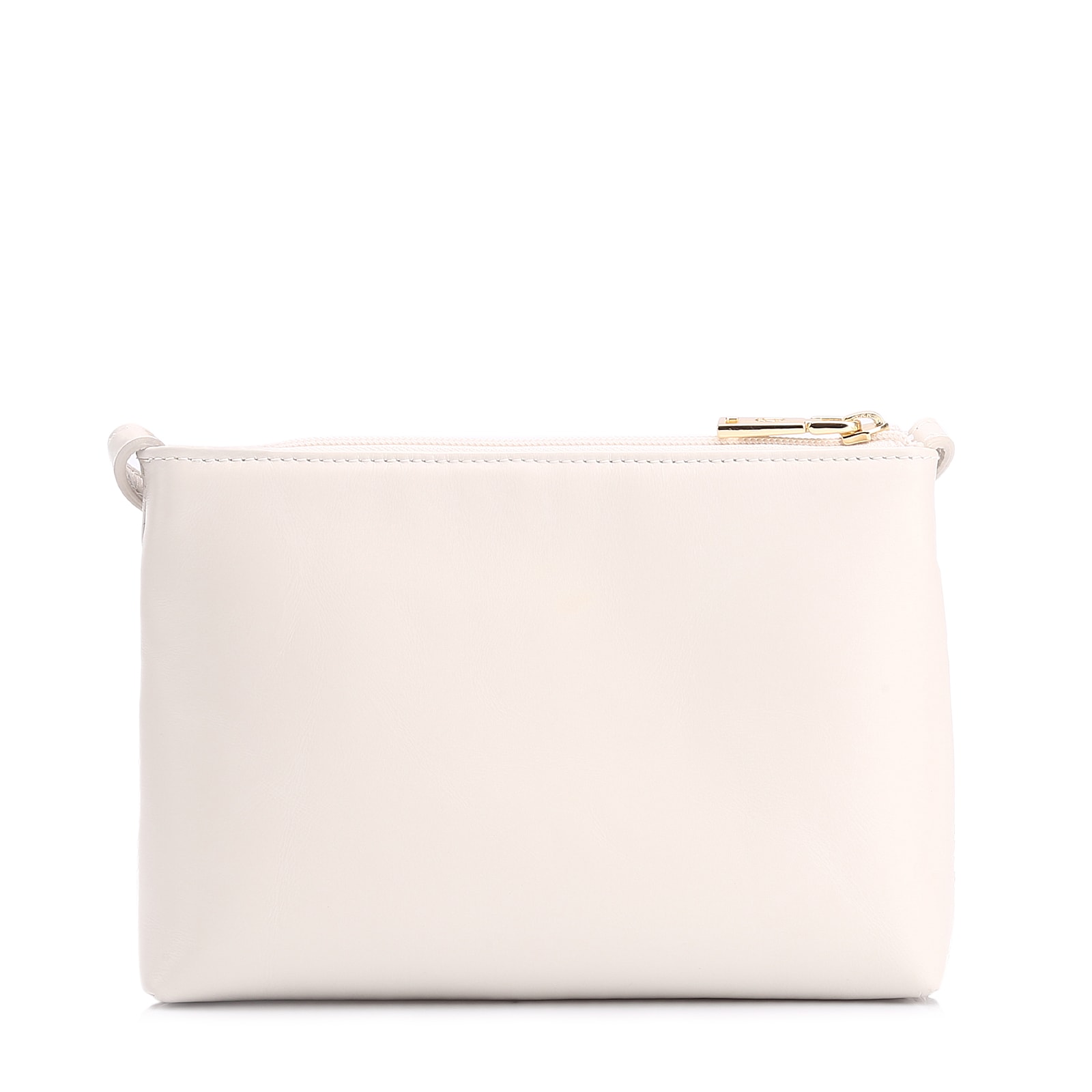 Bolsa Transversal Couro Off White/Alt Tramado Off White