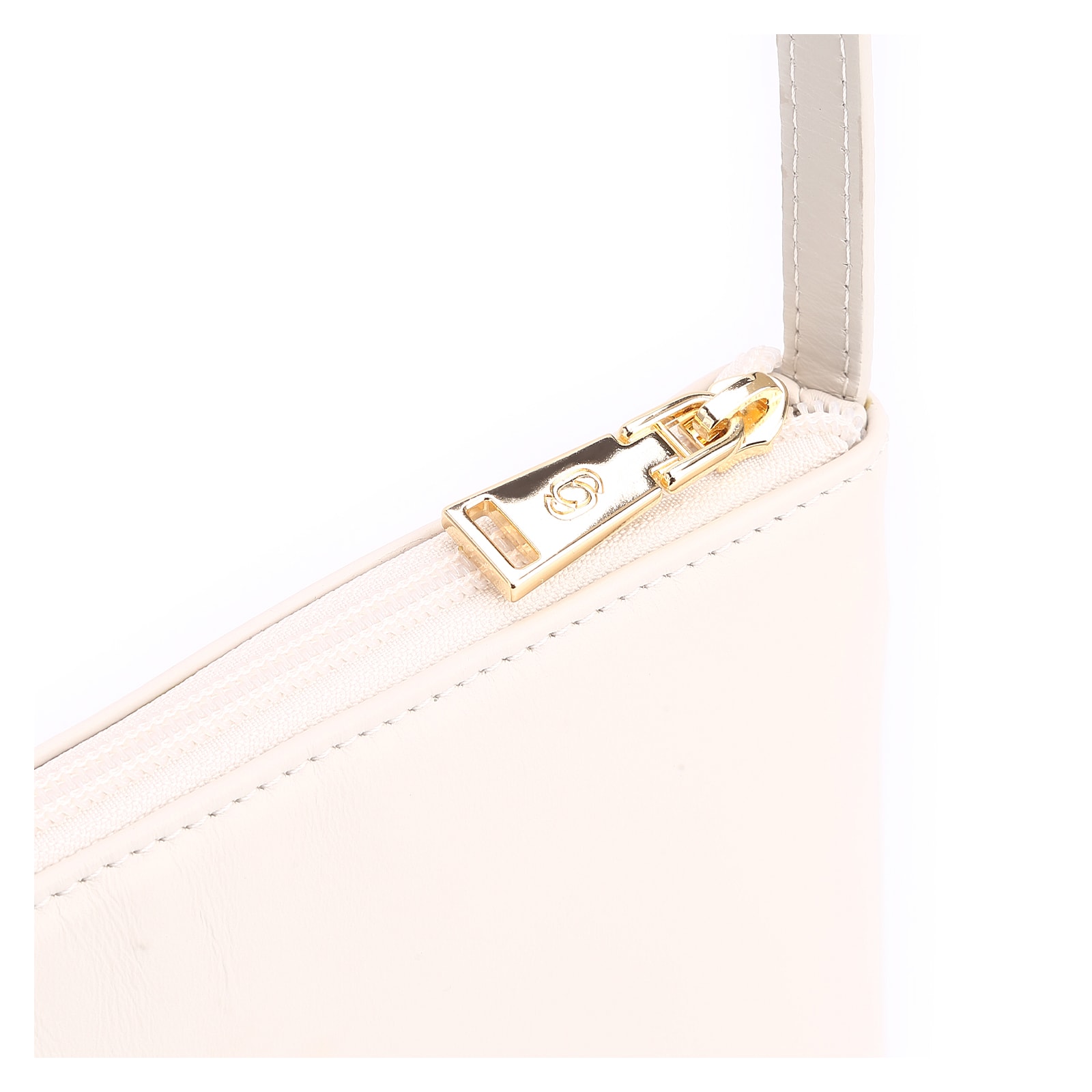 Bolsa Transversal Couro Off White/Alt Tramado Off White
