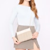 Bolsa Transversal Couro Off White/Alt Tramado Off White - imagem 2