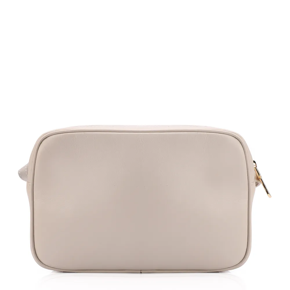 Bolsa Transversal Couro Off White/Crochet Off White - imagem 3