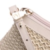 Bolsa Transversal Couro Off White/Crochet Off White - imagem 5