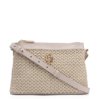 Couro Off White/Crochet Off White