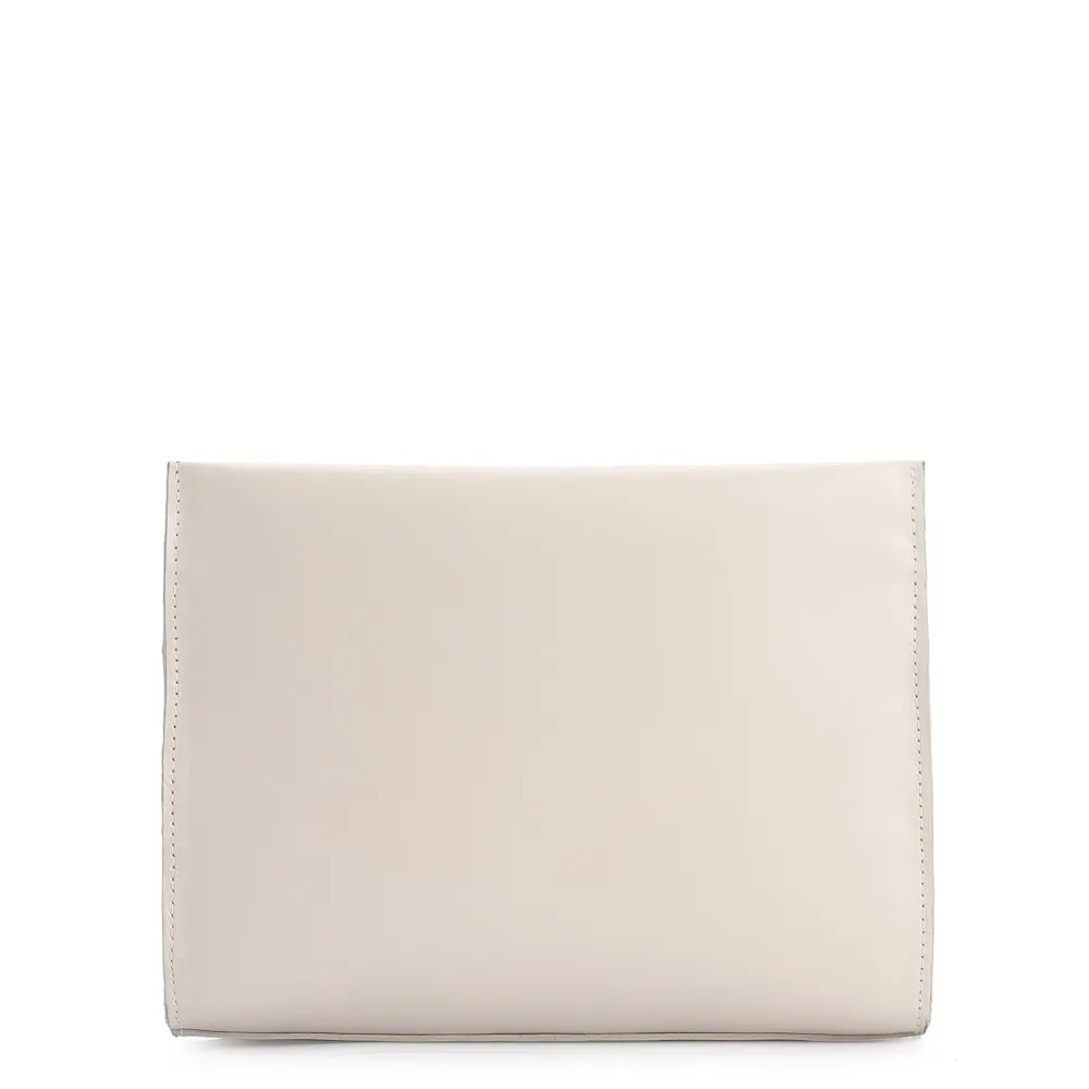 Bolsa Transversal Couro Off White/Marrom - imagem 3