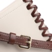 Bolsa Transversal Couro Off White/Marrom - imagem 7
