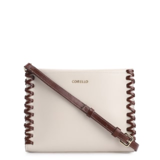 Couro Off White/Marrom